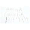 YAMB Halloween Pumpkin Teeth Decor Kit, Mini Fangs and Flat Teeth, Reusable Pin-In Design, For Pumpkin Carving and Party