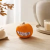 YAMB Halloween Pumpkin Teeth Decor Kit, Mini Fangs and Flat Teeth, Reusable Pin-In Design, For Pumpkin Carving and Party