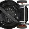 YARDMAX 22 inch Gas Self-Propelled Lawn Mower, 201cc, 6-Speed CVT, High Wheel RWD, 3-in-1, Black