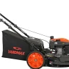 YARDMAX 22 inch Gas Self-Propelled Lawn Mower, 201cc, 6-Speed CVT, High Wheel RWD, 3-in-1, Black
