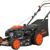 YARDMAX 22 in 201cc 6-Speed CVT RWD 3-in-1 Self-Propelled Lawn Mower, Black - YG2760