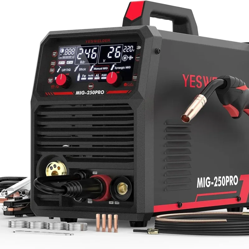 YESWELDER Flux Core MIG/Lift TIG/Stick Welder, 135 Amp, 110V - FLUX-135PRO