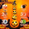 Yexmas 10ft Halloween Inflatable Pumpkins Outdoor Decor with Black Cat Tombstone and Spectre, Built-in LED Lights, for H