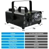 Yexmas 600W Fog Machine with Disco Ball & 8 RGB LED Lights – 2000CFM and Remote Control for Parties, Weddings, Halloween