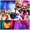 Yexmas 600W Fog Machine with Disco Ball & 8 RGB LED Lights – 2000CFM and Remote Control for Parties, Weddings, Halloween
