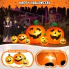 Yexmas 8 FT Halloween Inflatables Pumpkin, 7 Pumpkins Halloween Outdoor Decoration with Built-in LED Lights, Halloween B