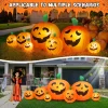 Yexmas 8 FT Halloween Inflatables Pumpkin, 7 Pumpkins Halloween Outdoor Decoration with Built-in LED Lights, Halloween B