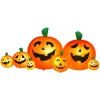 Yexmas 8 FT Halloween Inflatables Pumpkin, 7 Pumpkins Halloween Outdoor Decoration with Built-in LED Lights, Halloween B
