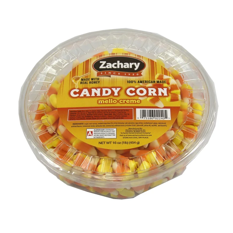 Zachary 16 oz. Candy Corn Tub - Creamy Halloween Candy
