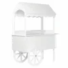 ZETY Solid Wood Rolling Candy Cart With Wheels, 75 LBS Capacity
