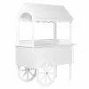 ZETY Wooden Candy Cart Display Stand With Wheels - 75 LBS Capacity
