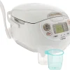 Zojirushi Made In Japan Neuro Fuzzy Rice Cooker And Warmer, 5.5-Cup, Premium White - NS-ZCC10